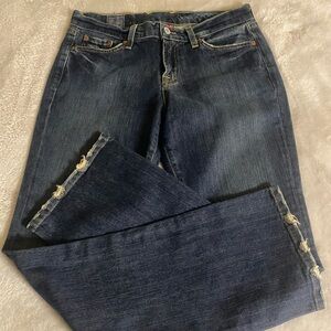 NWOT LUCKY Brand Dark Blue Straight Jeans, size 6/28. Slight stretch